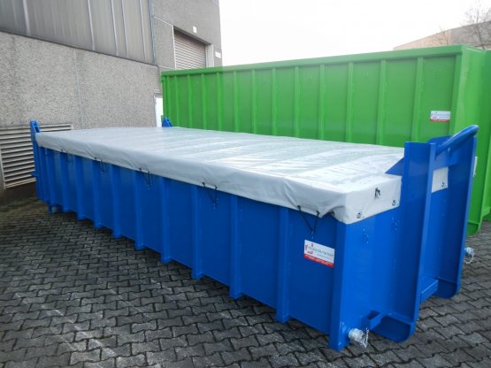 HÜLLENKREMER Containerbau NRW - Entwässerungscontainer - Entwässerungs-Abrollcontainer mit Edelstahl-Spaltsieben