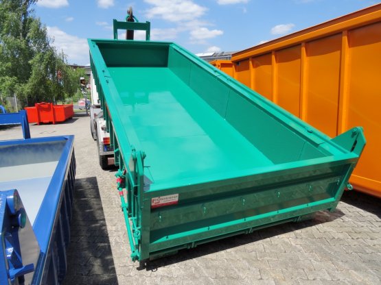 HÜLLENKREMER Containerbau NRW - Entwässerungscontainer - Entwässerungs-Abrollcontainer mit Lochblechen