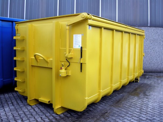 HÜLLENKREMER Containerbau NRW - Abrollcontainer mit Klappdach
