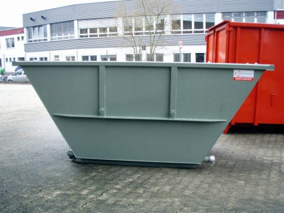 HÜLLENKREMER Containerbau NRW - Absetzmulde - Symmetrische Entwässerungsmulde