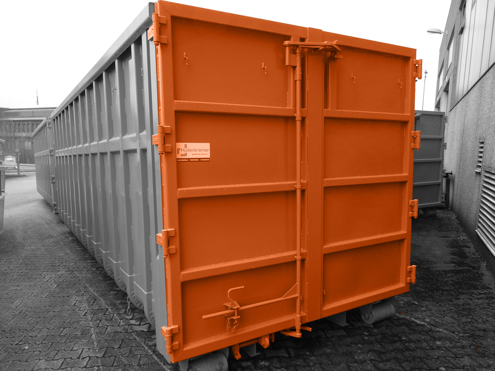 Doppelflügeltür mit schwerem Ziehverschluss