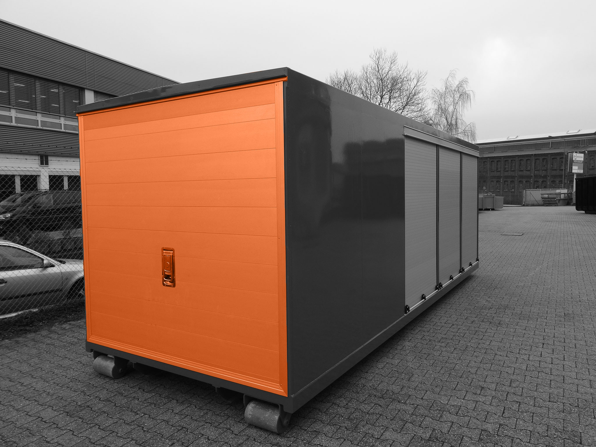 Heckseitige Aluminiumklappe