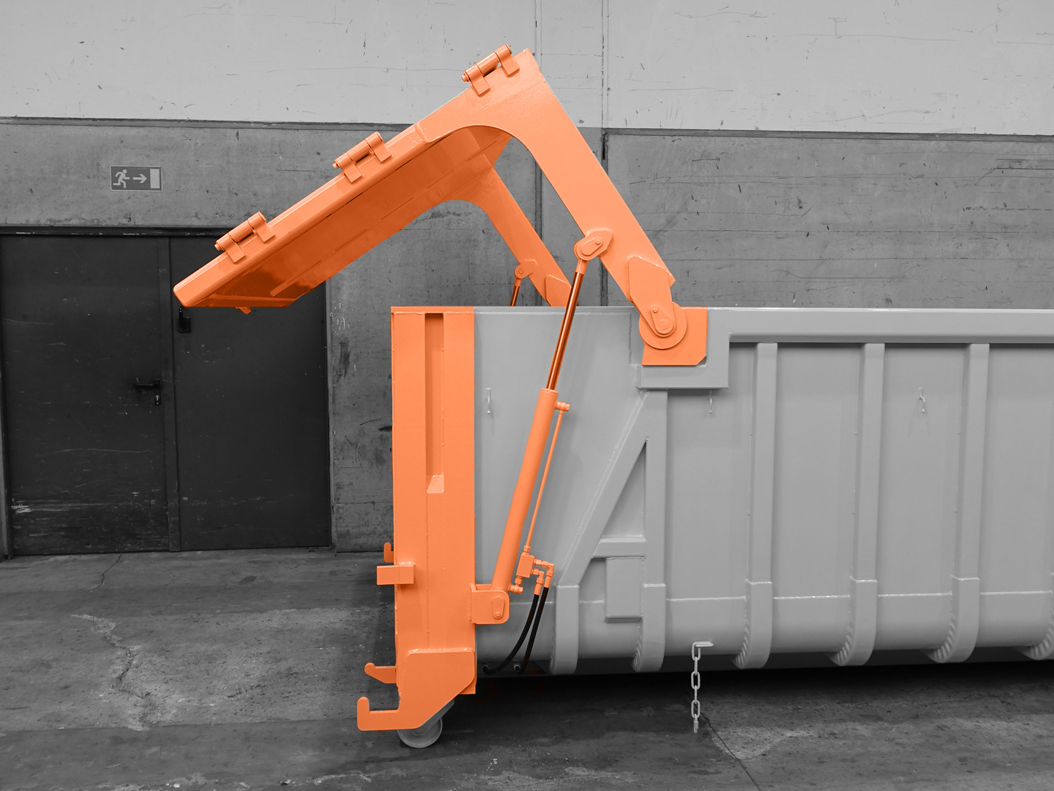 Hydraulische Heckklappe